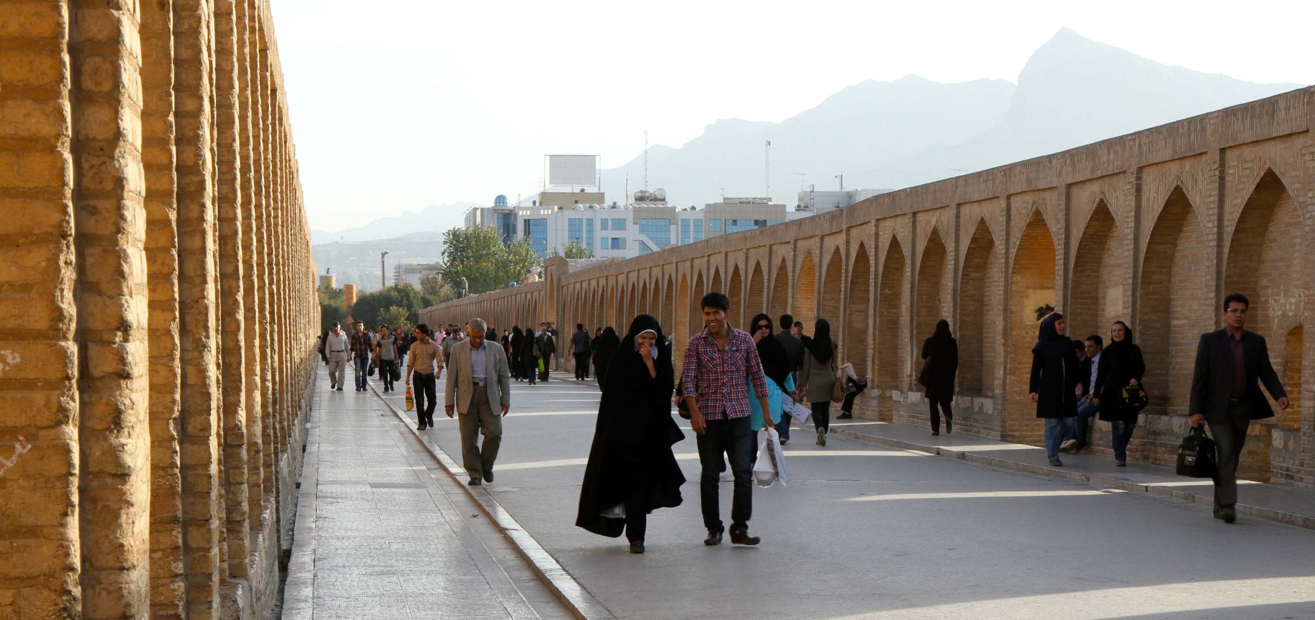 Iran walkway people